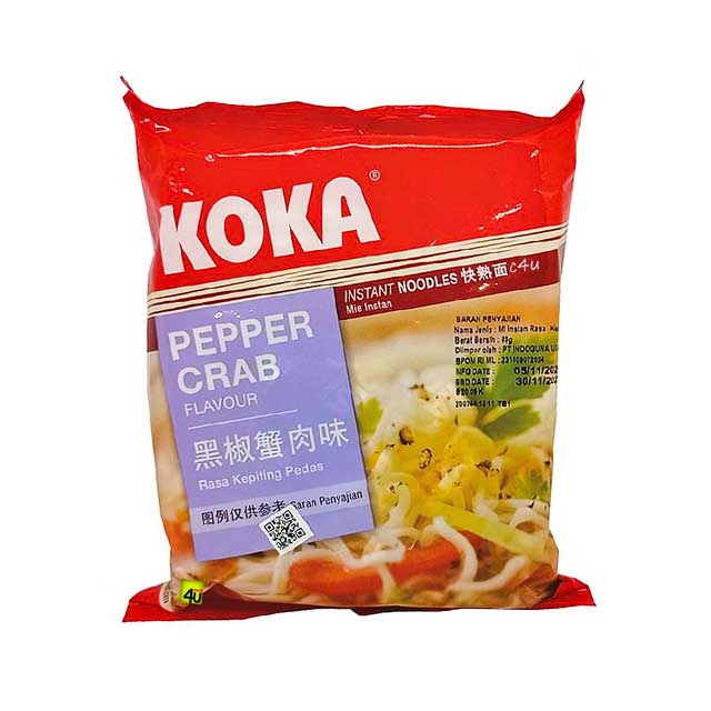 

KOKA PEPPER CRAB NOODLE 85GR