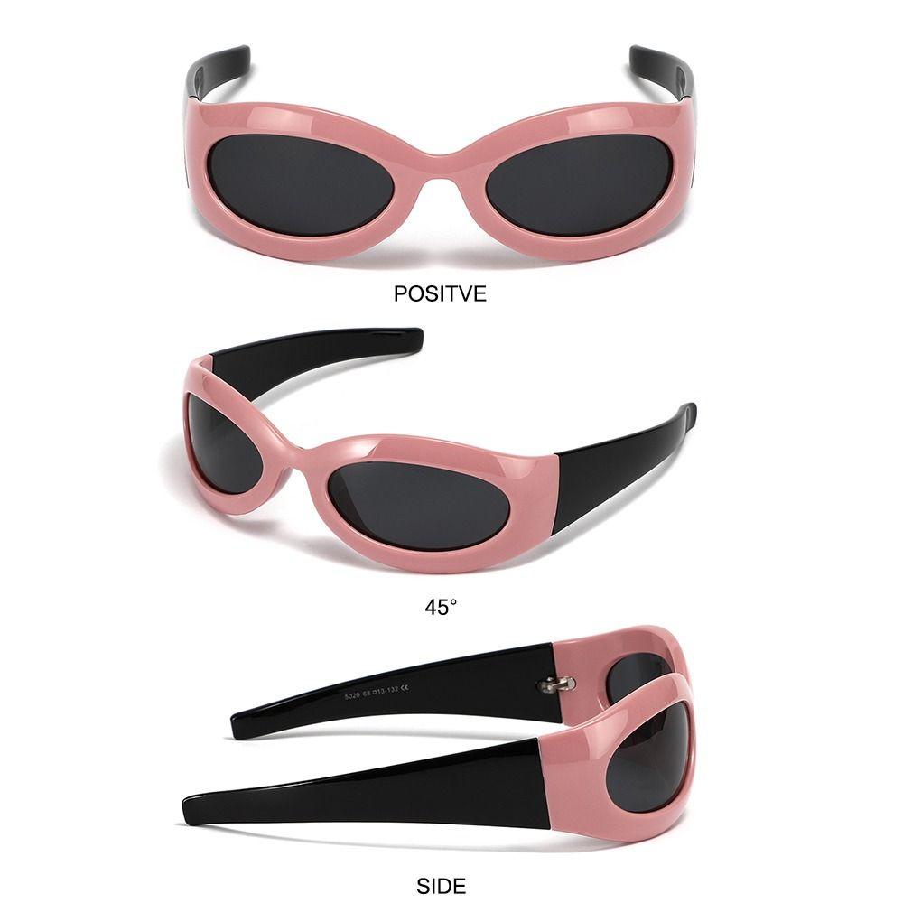 Nanas Kacamata Hitam Wanita Vintage UV400 Eyewear Sports Goggle