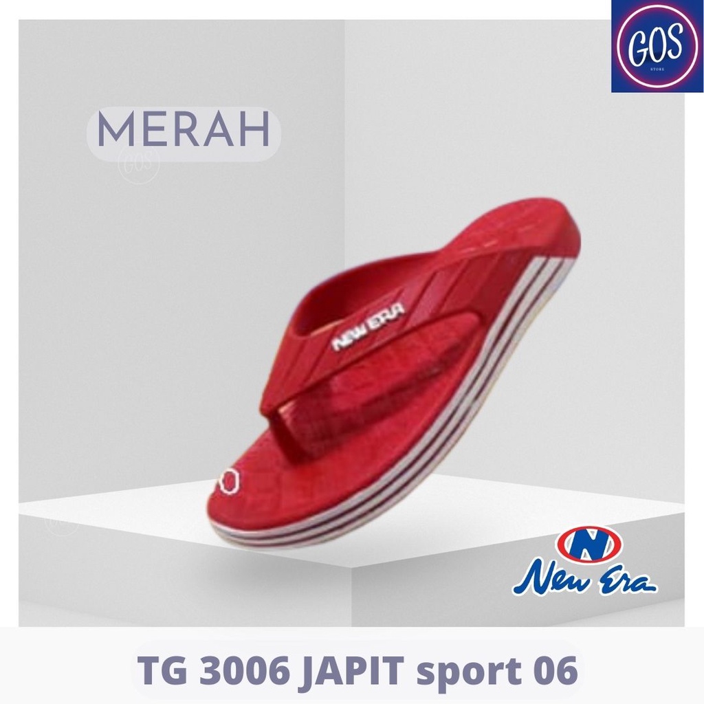 gos New Era TG 3006 JAPIT sport 06 Sandal Japit Karet Anak Laki-Laki Sendal Pria Anti Slip Original