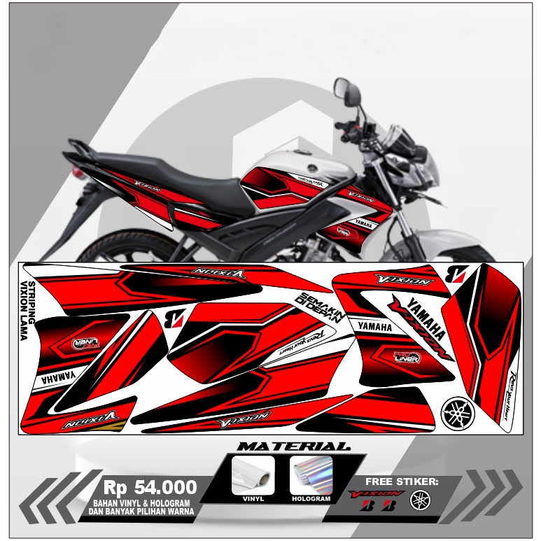 Sticker Striping Lis Variasi OLD Vixion Lightning Decal Lis Variasi Vixion OLD 2008-2012