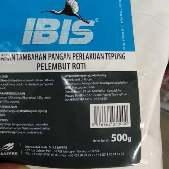 

♨ Bread Improver IBIS BLUE Bahan Pelembut Roti 500gr 500 gr Roti Kue Baking ✈
