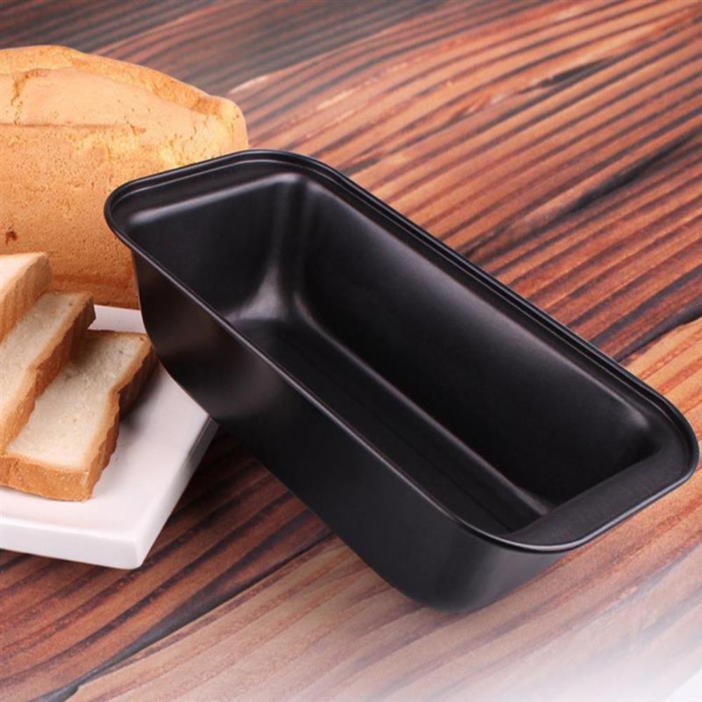 Solighter Loaf Pan DIY Non Stick Carbon Steel Loaf Kue Kering Persegi Panjang