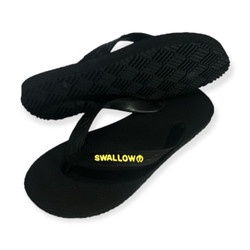 Sandal Jepit Swallow Black Pearl Wanita Full Hitam