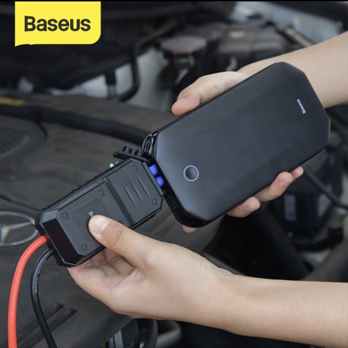 Portable Baseus Jump Starter Powerbank 8000Mah Jumper Aki Mobil Portable