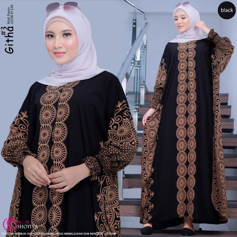 KAFTAN MOTIF TERBARU WARNA SOFT TREND 2023 GITHA KAFTAN JUMBO BAJU LEBARAN KAFTAN MEWAH