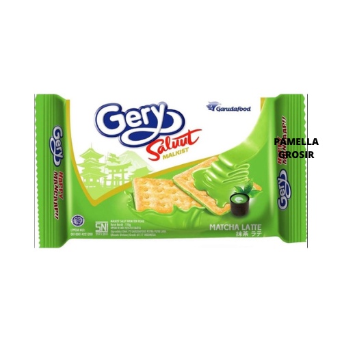 

GERY SALUUT MALKIST MATCHA LATTE FAMILY PACK 105 GR SNACK makanan ringan jajanan cemilan camilan pedas asin gurih manis murah