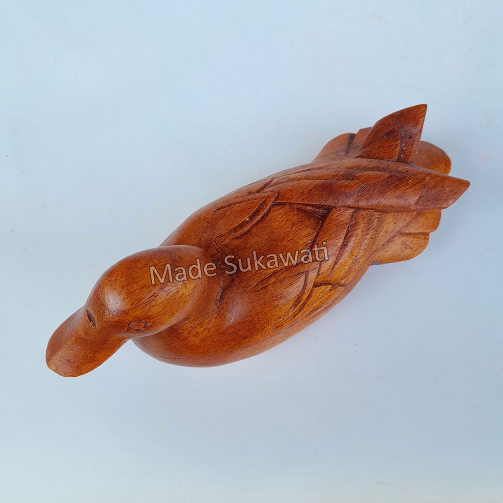 Patung Bebek kayu 15cm Kerajinan hiasan dekorasi handmade Bali