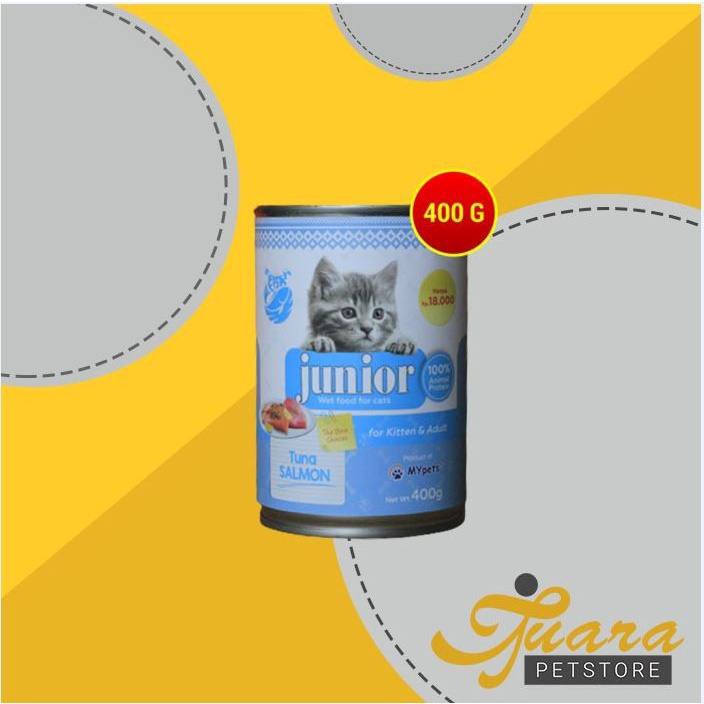 Makanan Kucing Basah Junior Wet Food Kaleng 400 Gram