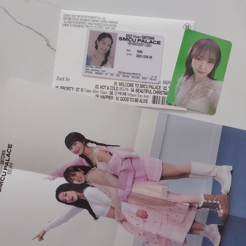 OFFICIAL SMCU MEMBERSHIP CARD YERI RED VELVET