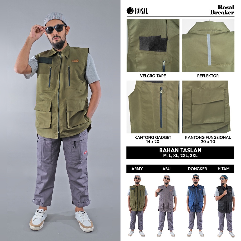 Rompi Breaker Rosal / Rompi Rosal / Rompi Outdoor / Rompi Touing