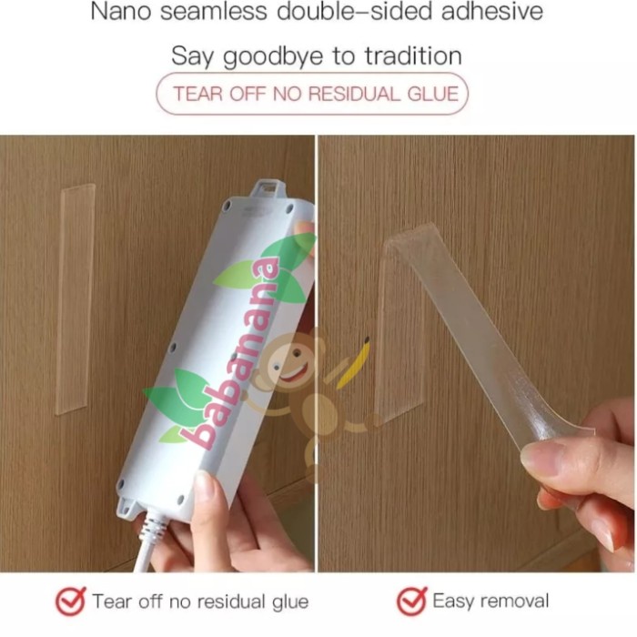 Double tape Transparan serbaguna dobel tip transparent clear bening