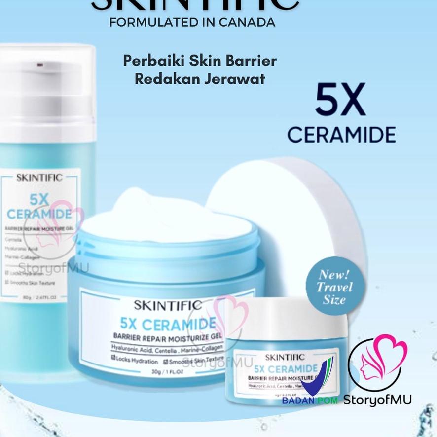 ♂ [] SKINTIFIC - 5X Ceramide Barrier Repair Moisture Moisturize Gel Moisturizer Mini 6gr | 30gr | 80