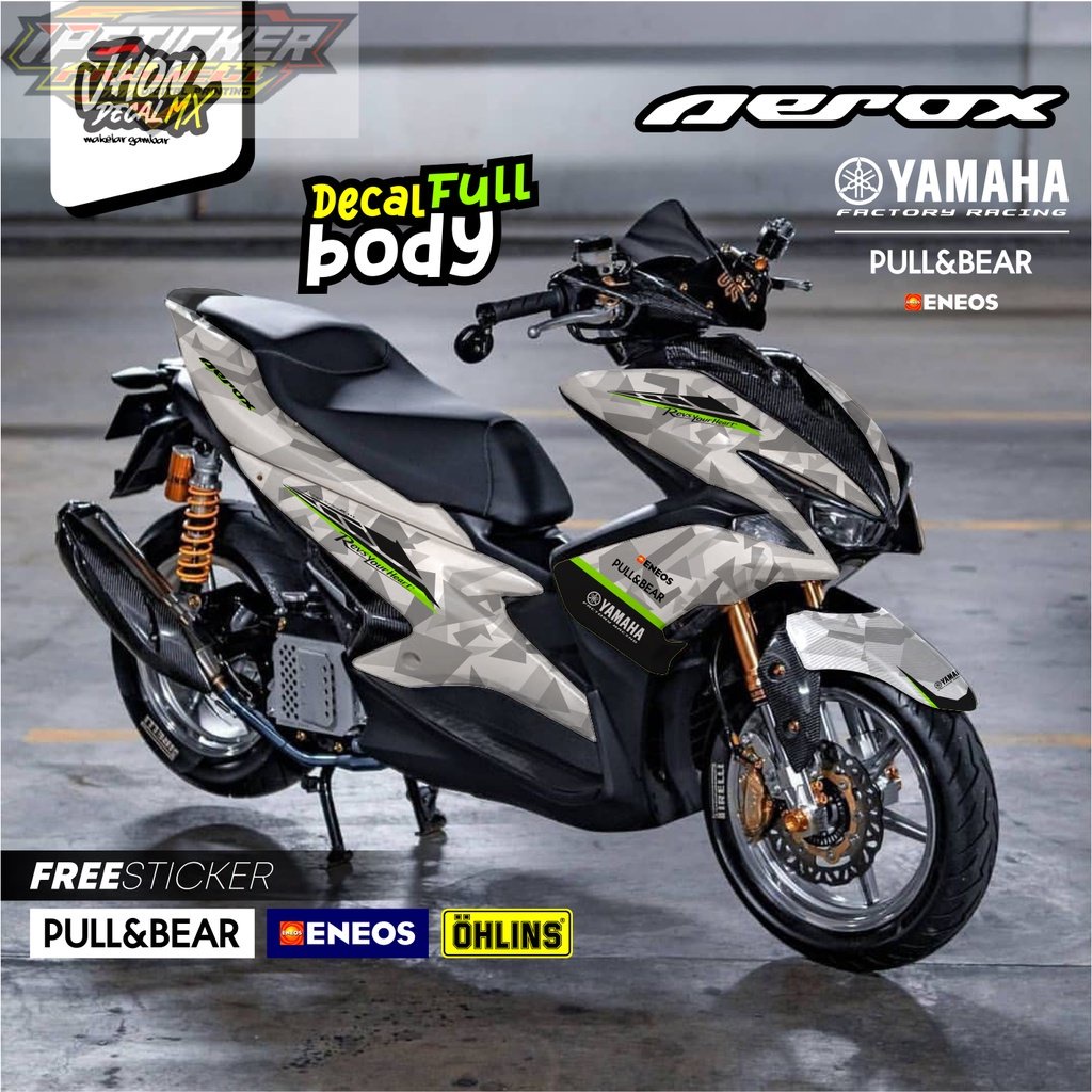 Decal Aerox 155 Full Body Keren Minimalis By JhonDecal