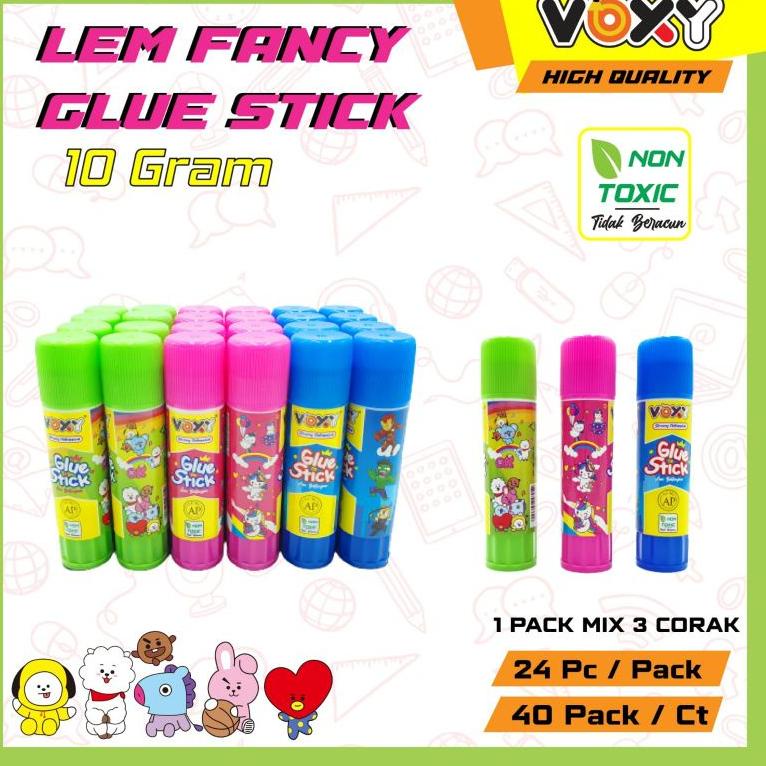 

J38 Lem Stik Fancy Glue stick 10gr (24pcs) HOT PRODUCT ㅟ