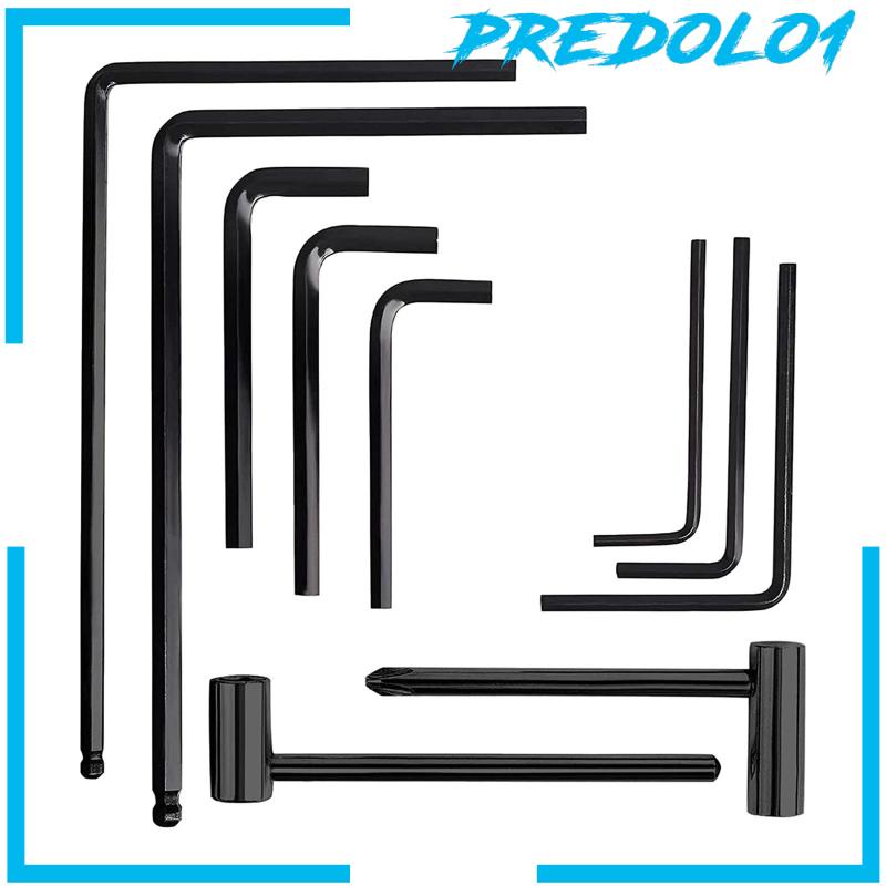 [Predolo1] 13x Set Kunci Pas Allen Gitar Multifungsi Untuk Bass Gitar Akustik Bridge