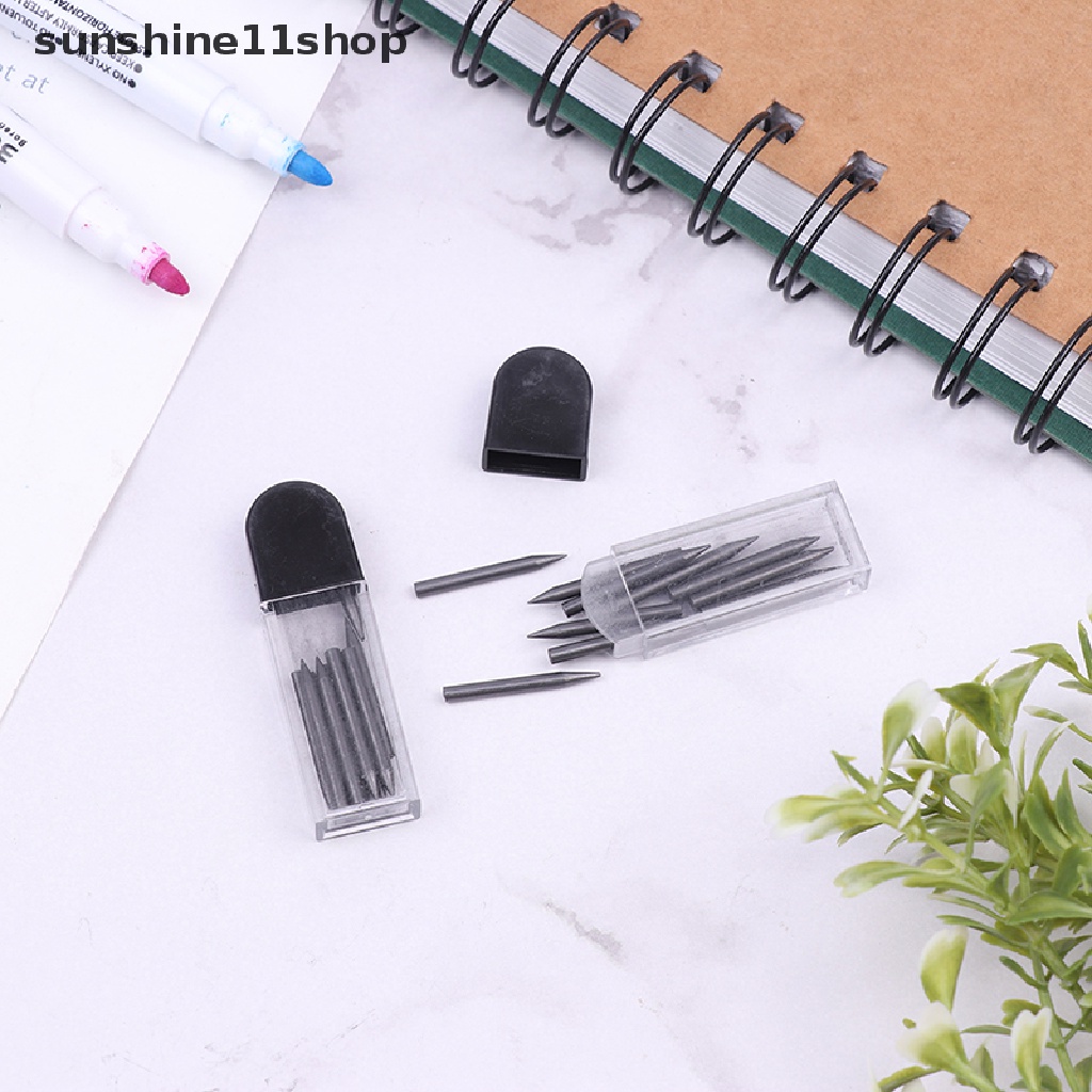 Sho 5sets 2mm Compass Core Pengganti Pensil Lead Break Resistant 2cm Untuk Penanda Menggambar Scriber Compasses Alat N