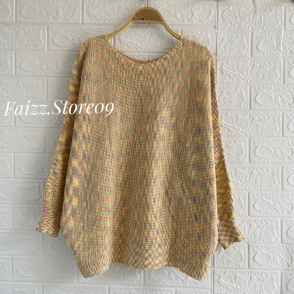 SWEATER RAJUT SHERLY ANGKASA MODEL KALONG BATWING LASPERAL