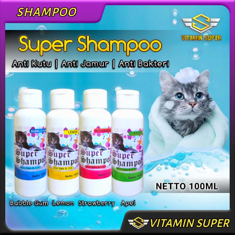 Shampoo Kucing Premium | Shampoo Anti Kutu, Anti Jamur, Anti Flea dan Tick Super Wangi