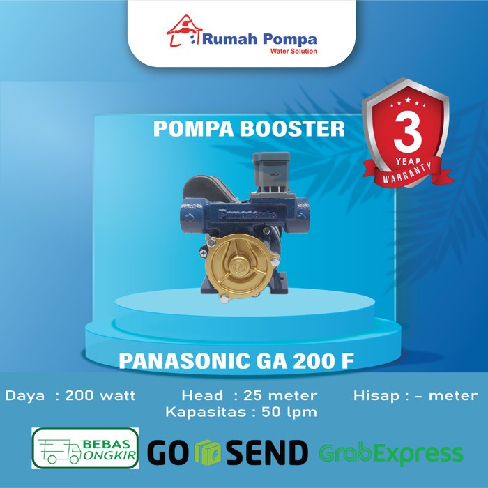 Pump Pompa Booster Panasonic Ga 200 Fa Original