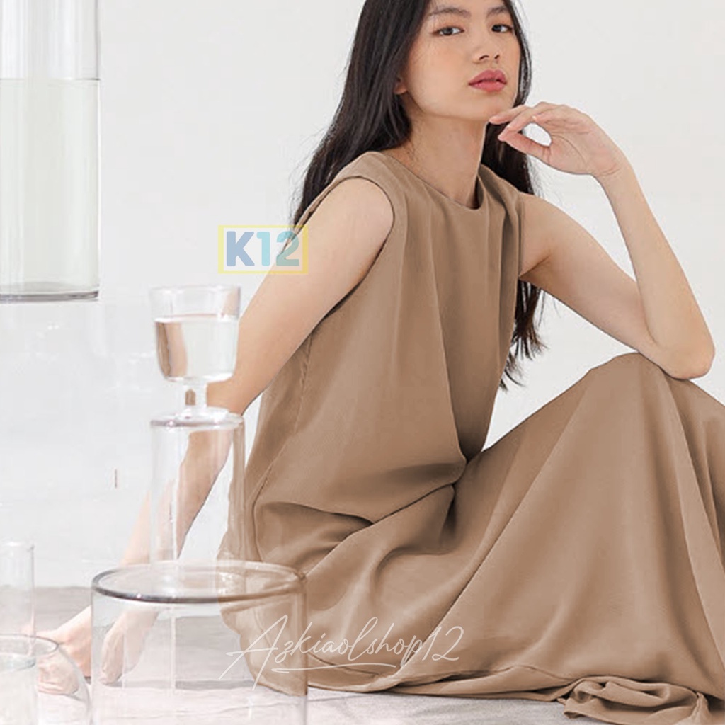 (BISA COD) INNER SPAN DALAMAN BAJU WANITA / SIZE S M L XL XXL / GAMIS TANPA LENGAN