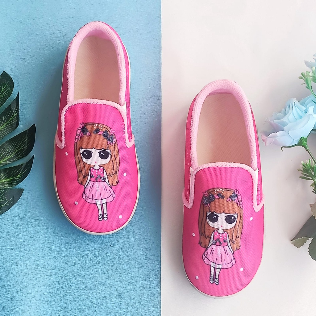 sepatu anak perempuan girls pink termurah sepatu anak perempuan slip-on MURAH