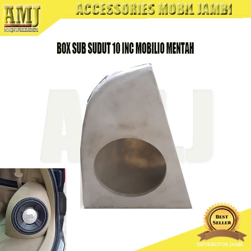 BOX SUBWOOFER SUDUT BAGASI MOBILIO 10 INCH FIBER MENTAH