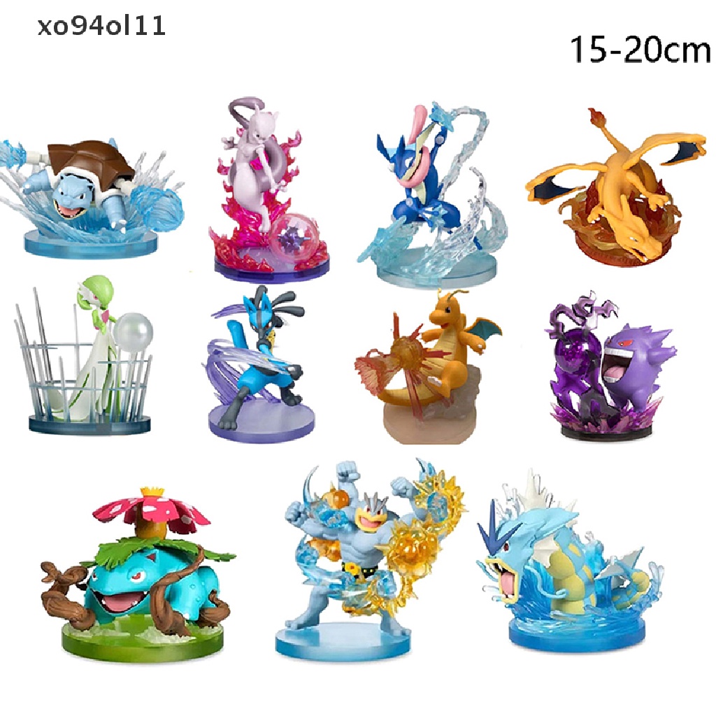 Xo 1Pc 13/20cm Pokemon Lucario Gengar Charmander Anime Action Figure Mainan OL