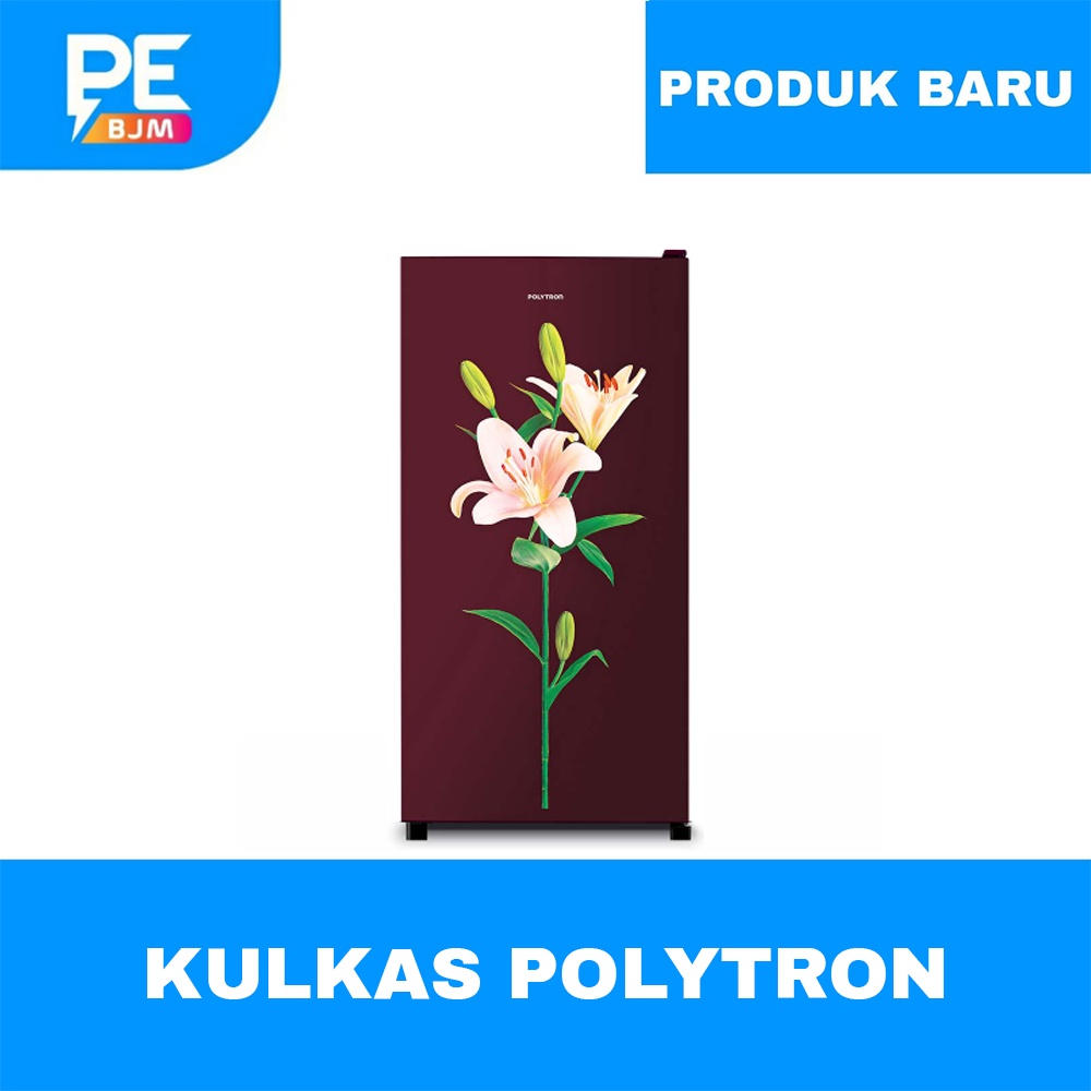 KULKAS POLYTRON 1 PINTU METALLIC 170 LITER PRB-177PR GARANSI RESMI
