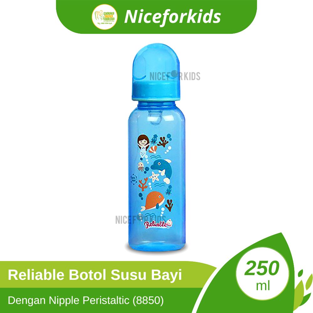 Reliable Botol Susu Bayi dengan Nipple Peristaltic 250ml (8850)