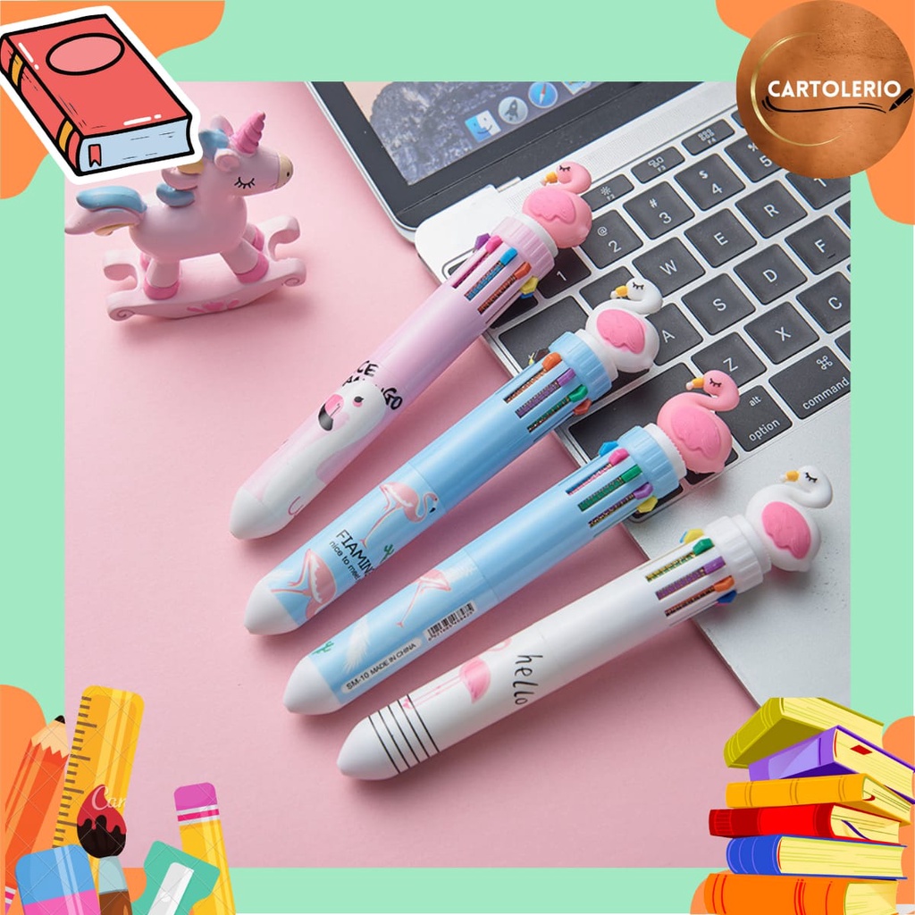 

Pulpen Bangau Mekanik 10 in 1 S9001