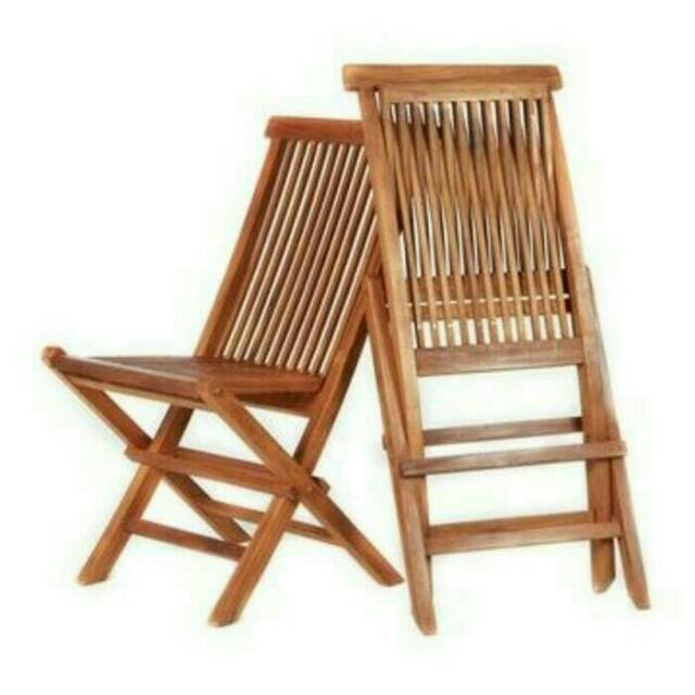 Kursi lipat kayu jati super furniture - zaf jati furniture