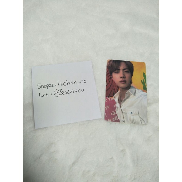 Photocard PC BTS Seokjin Lucky Draw Soundwave