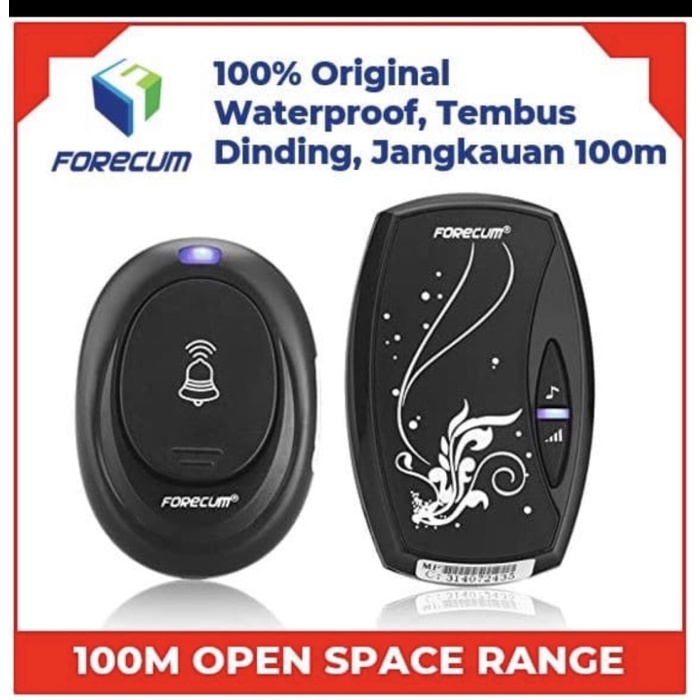 Bel Rumah Bel rumah wireless waterproof(K9B7) Bel Rumah Wireless Waterproof Bel Pintu Rumah Bel Ruma