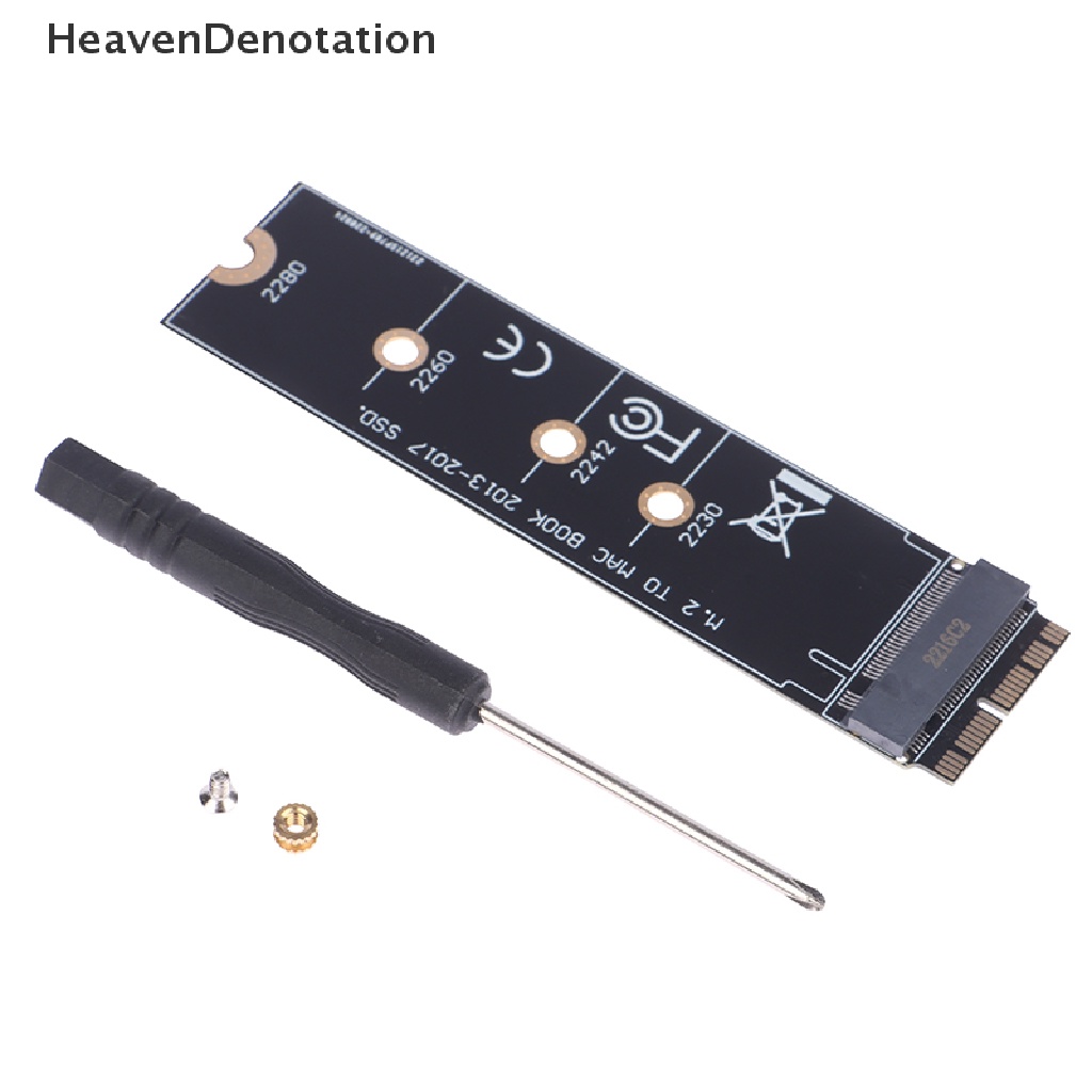 [HeavenDenotation] M2 SSD Adapter M.2 PCIE NVME SSD Converter Card Untuk Apple Macbook Air Pro HDV