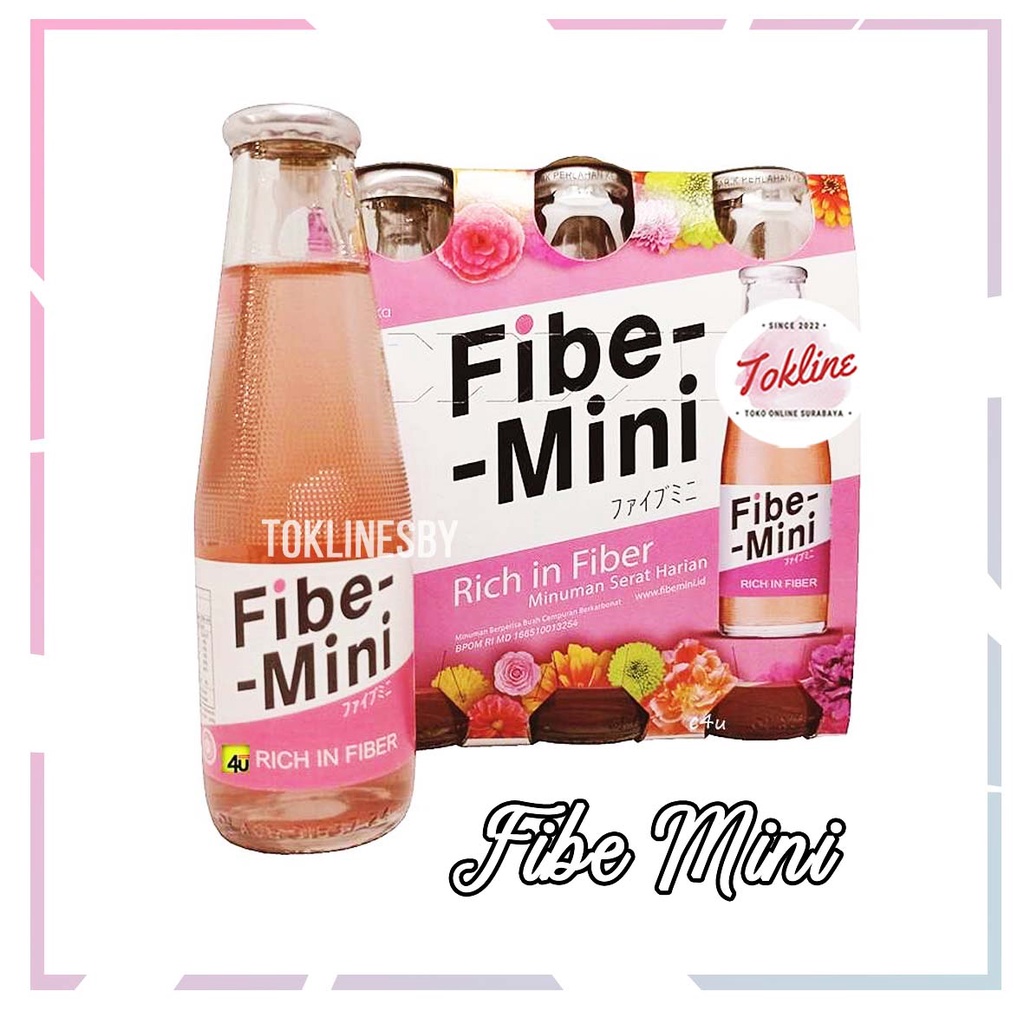 

[ Isi 6 Botol ] Otsuka Fibe Mini Minuman KAYA SERAT 100 ml