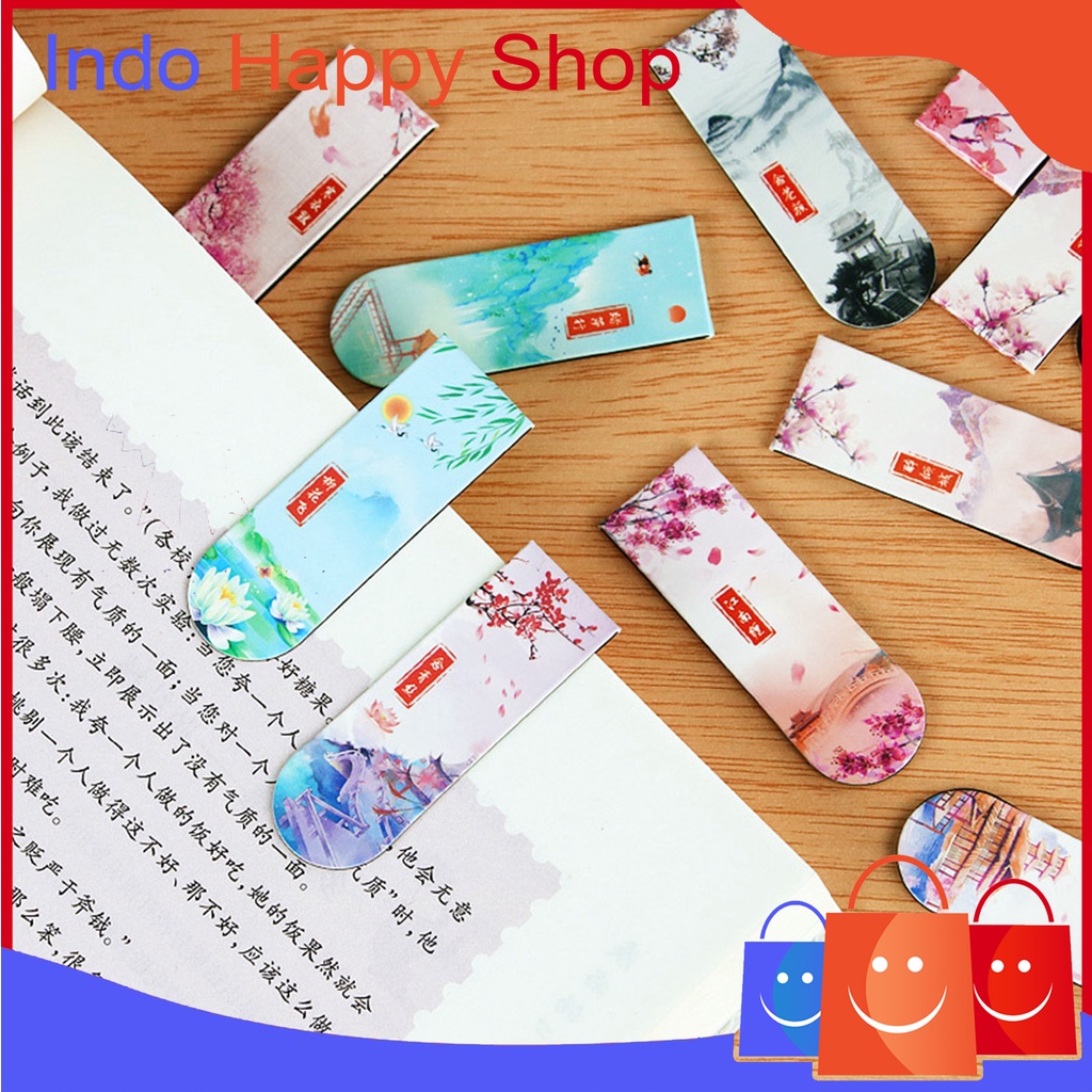 

Pembatas Buku Motif Cartoon Penanda Buku Magnet Bookmark 719