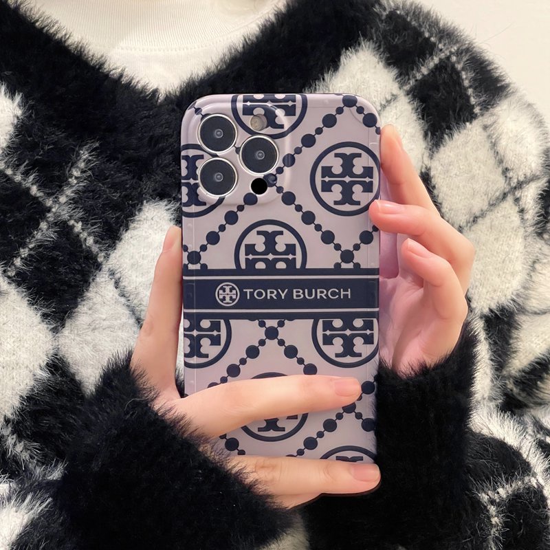 Merek Mewah IMD Case HP iP iPhone X Xr Xs Max14 Plus+Apple11 12 13 Pro Max Wanita Silikon Cover Phone Casing Tory Burch