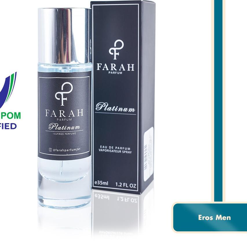 ❃ Farah Parfum Eros Men - Platinum - Parfum Pria ➻