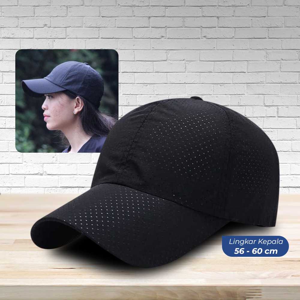 Topi Pria Distro Original Keren Baseball Snapback Polos Hitam Murah Model Polkadot