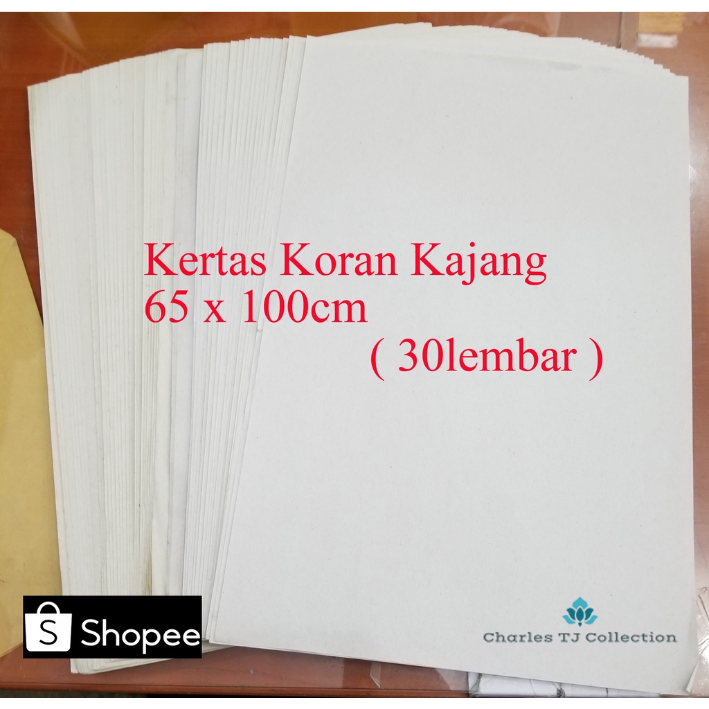 

Kertas Koran / Kertas Bungkus Sayur / Kertas Stensil / Kertas Buram / Flipchart ukuran 65x100