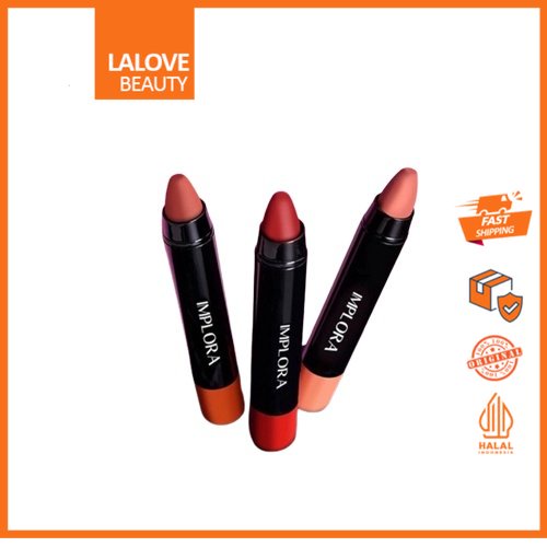 IMPLORA ✔️ Lip Crayon Satin BPOM - LIP CRAYON SATIN IMPLORA