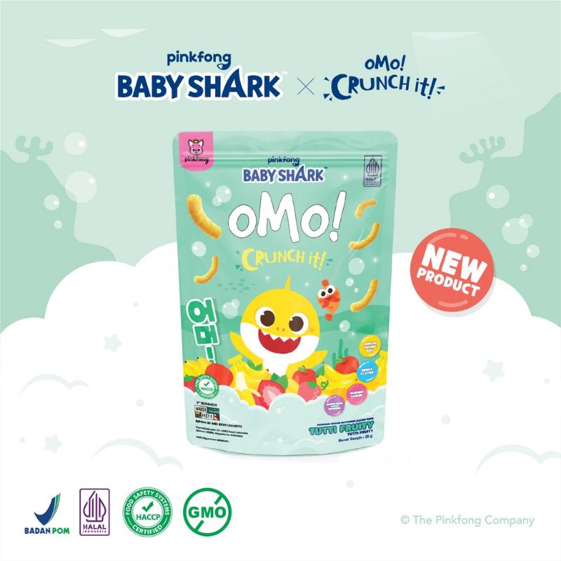 OMO! Crunch it! Healthy Snack 25 gr | cemilan bayi 9M+