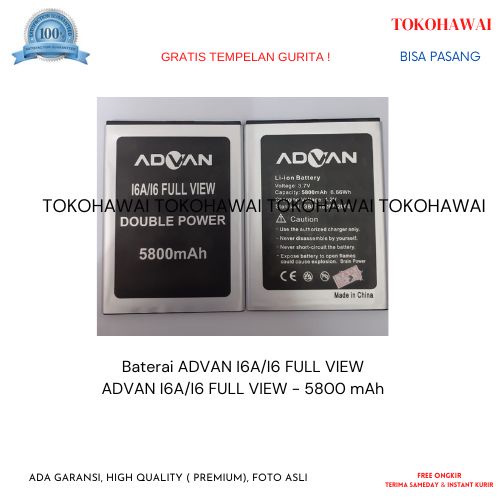 baterai advan I6A/I6 FULL VIEW
