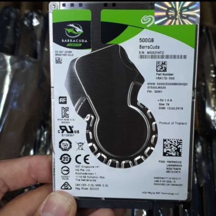 Terlaris Hardisk Laptop 500Gb Seagate Barracuda Sata 2.5 -Hdd Nb 500Gb