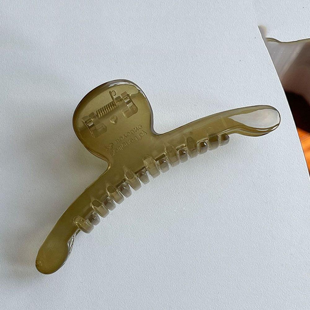 AUGUSTINA Jelly Warna Cakar Rambut Kreatif Elegan Fashion Untuk Perempuan Hiu Klip Hiasan Kepala Temperamen Wanita Klip Rambut