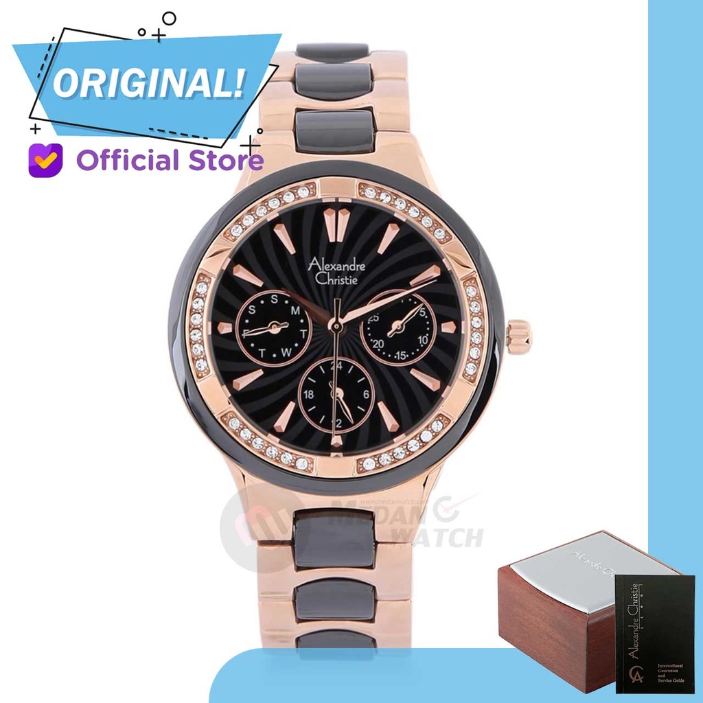 Jam Tangan Wanita Analog Alexandre christie 2299BF AC2299 AC 2299 BF 2299 BFBRGBA Original Garansi R