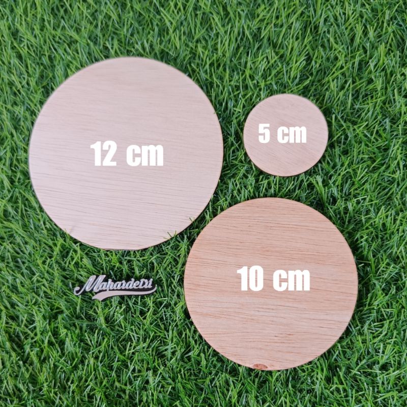 Alas Lingkaran POLOS Bulat bahan TRIPLEK Laser Cutting Bahan Isi Hiasan Dekorasi Mahar Pernikahan We