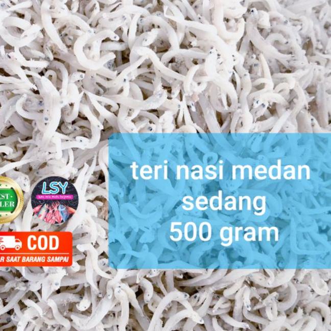 

♣ ikan asin teri nasi medan size sedang 500gr ❇