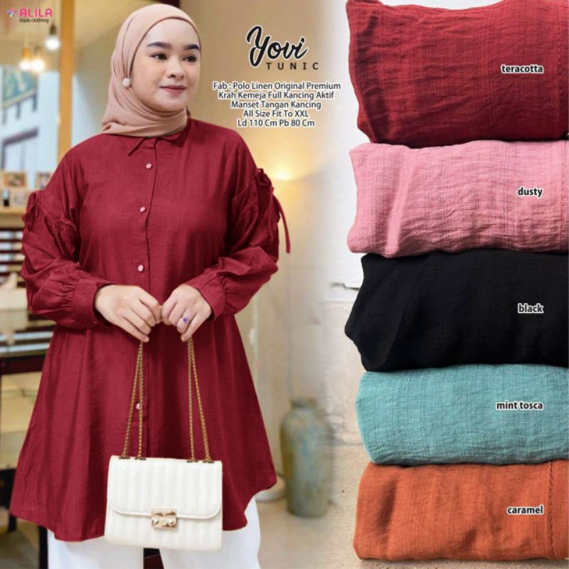 YOVI TUNIC ORI ALILA | Tunic Polo Linen Original Premium