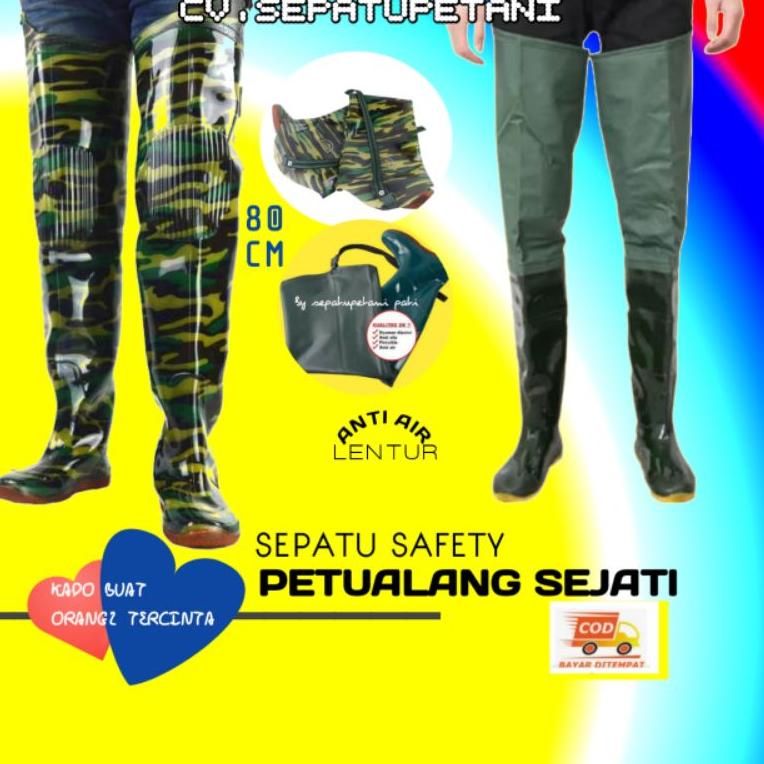 New Stock Sepatu Boot Boots But Karet Pria Wanita Dewasa Sawah Petani Nelayan RaLadang Kebun Pasar C